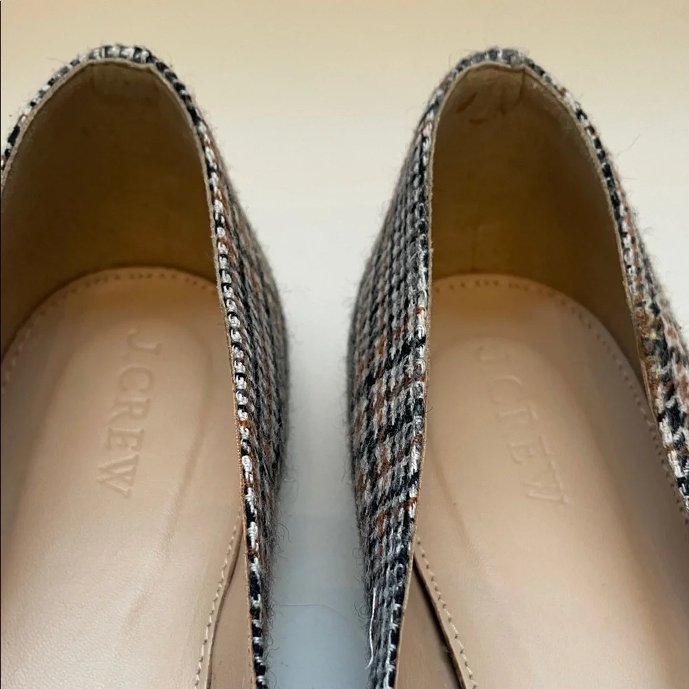 Stylish Plaid Women's Glen Plaid Mary Jane Pointed Toe Flats - Picture 3 of 6